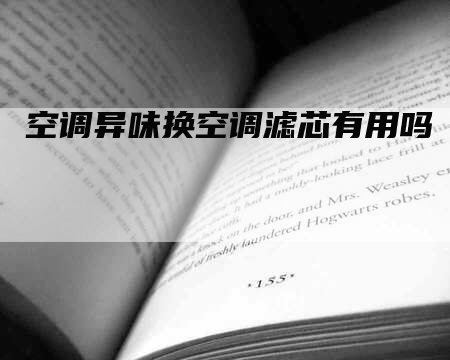 空调异味换空调滤芯有用吗
