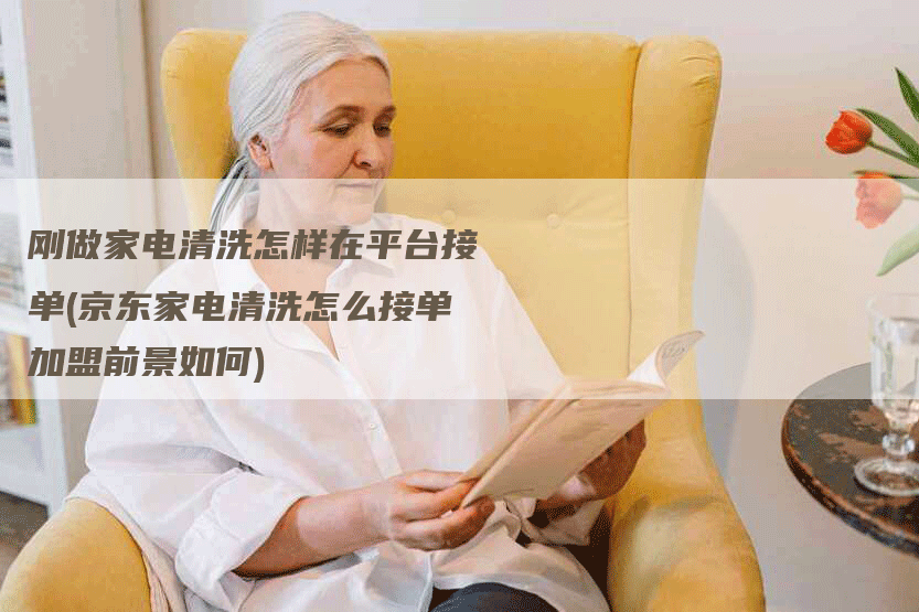 刚做家电清洗怎样在平台接单(京东家电清洗怎么接单加盟前景如何)