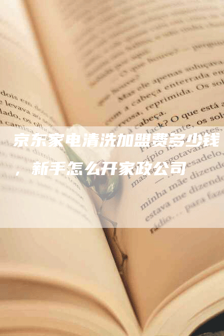 京东家电清洗加盟费多少钱，新手怎么开家政公司